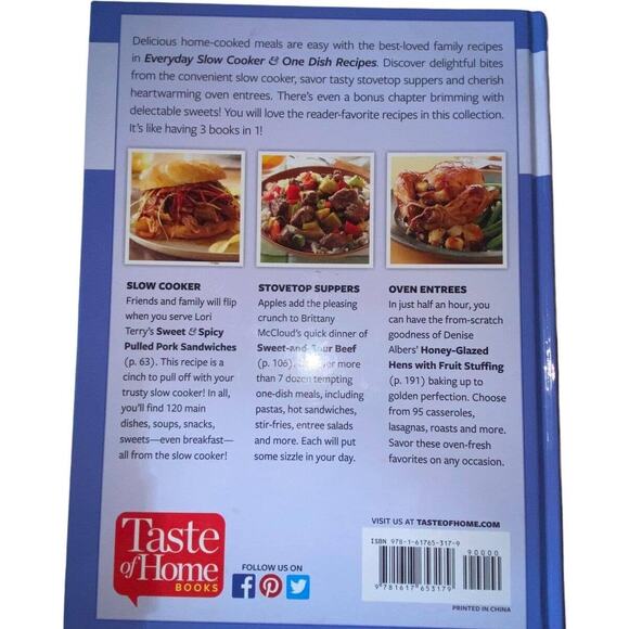 Taste of Home Everyday Slow Cooker & One Dish Recipes Cookbook 2014 Hardcover - Picture 10 of 12